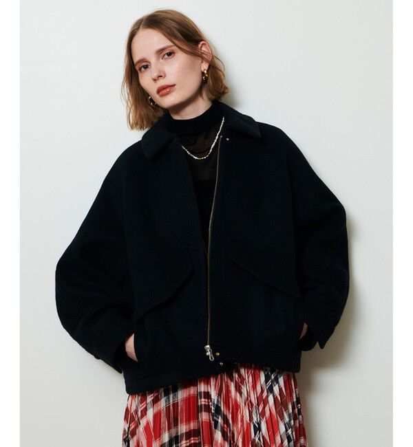 allureville「ウールモッサステンカラーブルゾン」|ブルゾン・スタジャン|