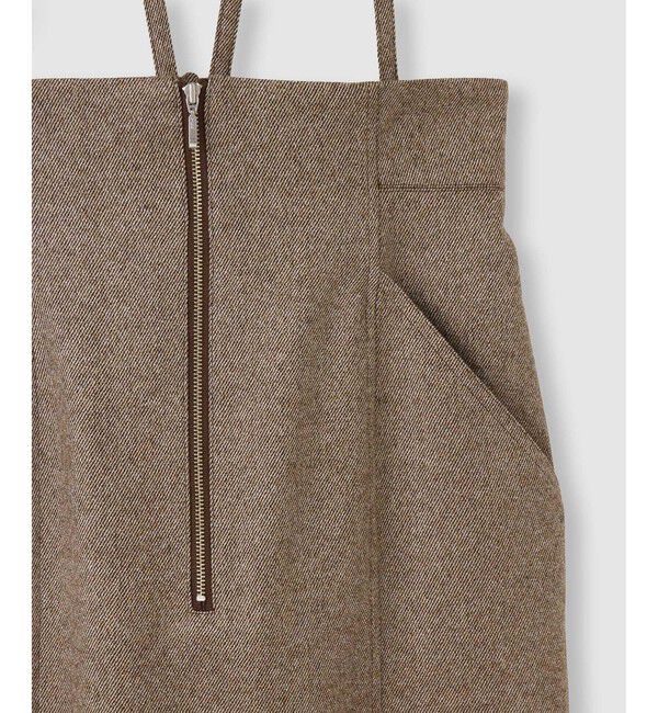 allureville「シックツィードツイルサロペスカート」|スカート|