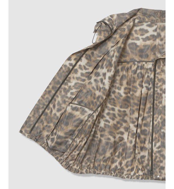 allureville「【ATELIER Line】レオパプリントスタンドカラーブルゾン」|ブルゾン・スタジャン|