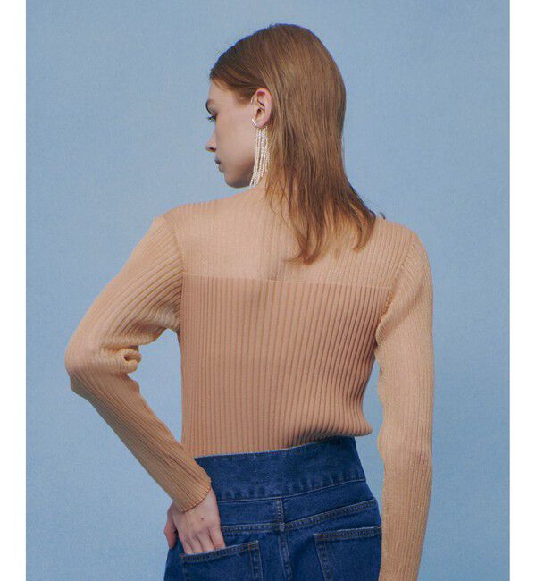 LOULOU WILLOUGHBY「【LOULOU WILLOUGHBY】シアーキリカエプルオーバー」|ニット・セーター|