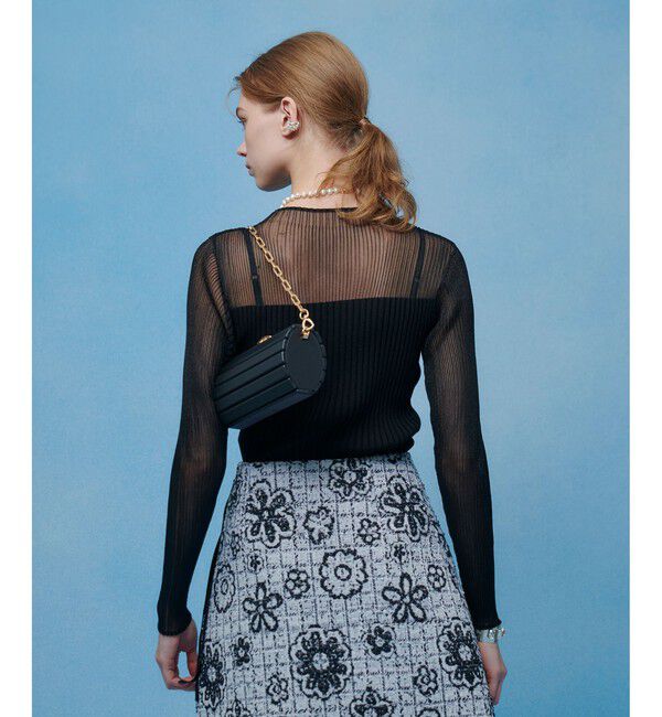 LOULOU WILLOUGHBY「【LOULOU WILLOUGHBY】シアーキリカエプルオーバー」|ニット・セーター|