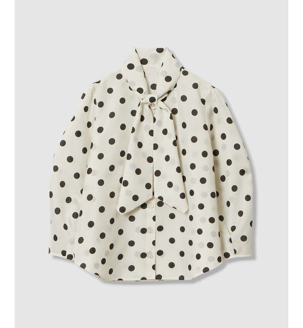 allureville「ポルカドットブラウス」|シャツ・ブラウス|