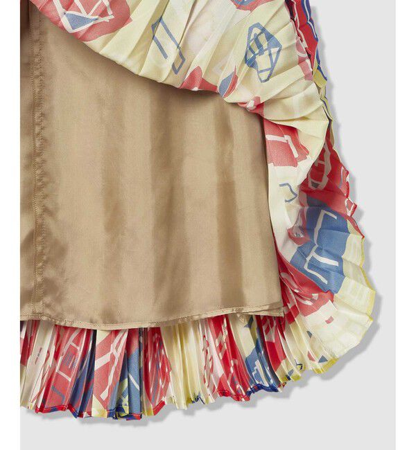 allureville「パッチワークプリントプリーツスカート」|スカート|