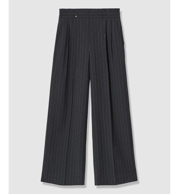 allureville「TWストライプウェストタックパンツ」|チノ|