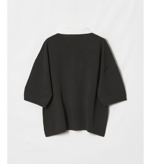 allureville「ボーダーポロ プルオーバー」|ニット・セーター|