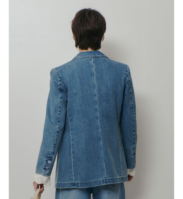 allureville「デニムシングルジャケット」|デニムジャケット|
