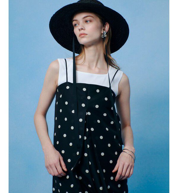 LOULOU WILLOUGHBY「【LOULOU WILLOUGHBY】オーガンドットオールインワン」|オールインワン|