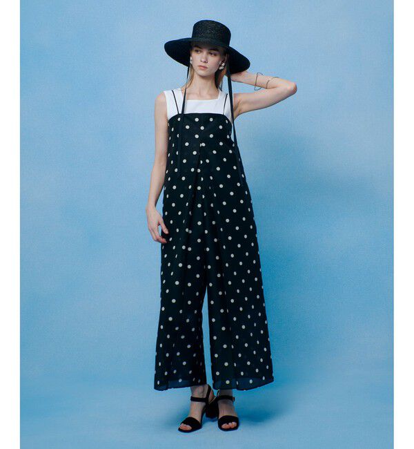 LOULOU WILLOUGHBY「【LOULOU WILLOUGHBY】オーガンドットオールインワン」|オールインワン|