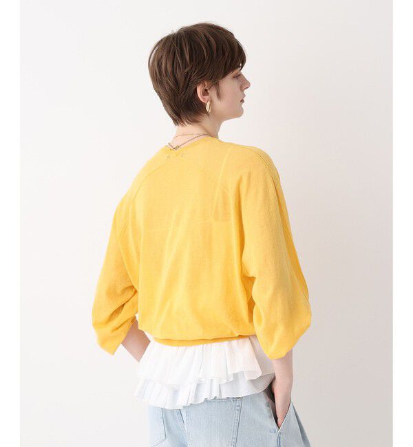 allureville「【ATELIER Line】コットンシアープルオーバー」|ニット・セーター|