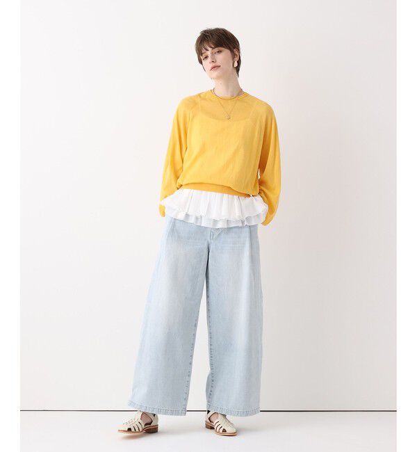 allureville「【ATELIER Line】コットンシアープルオーバー」|ニット・セーター|