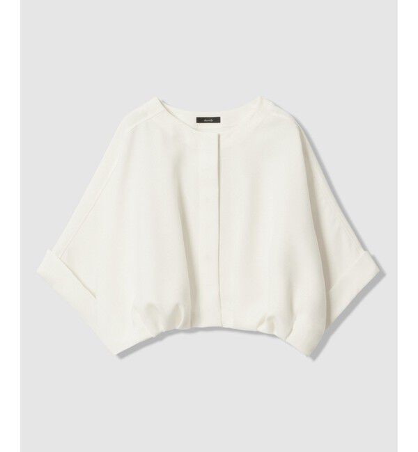 allureville「オックスフレンチスリーブジャケット」|ブルゾン・スタジャン|オフホワイト