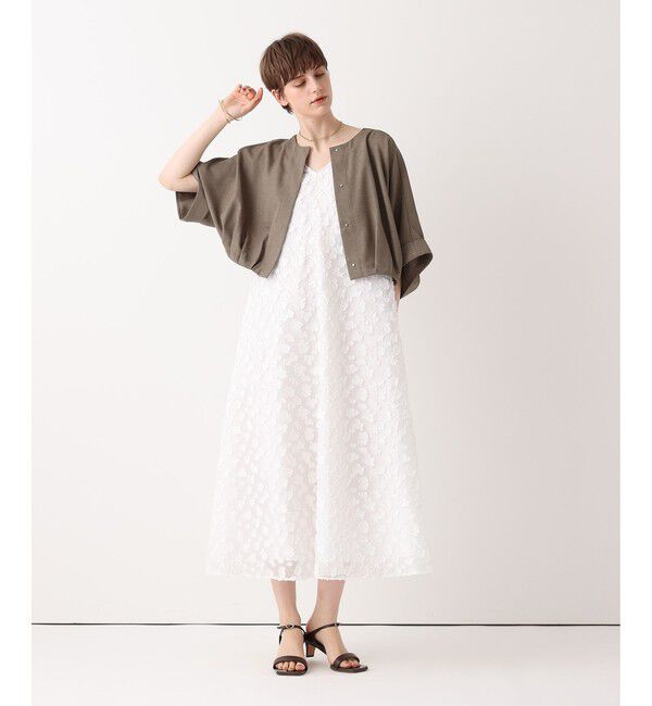 allureville「オックスフレンチスリーブジャケット」|ブルゾン・スタジャン|