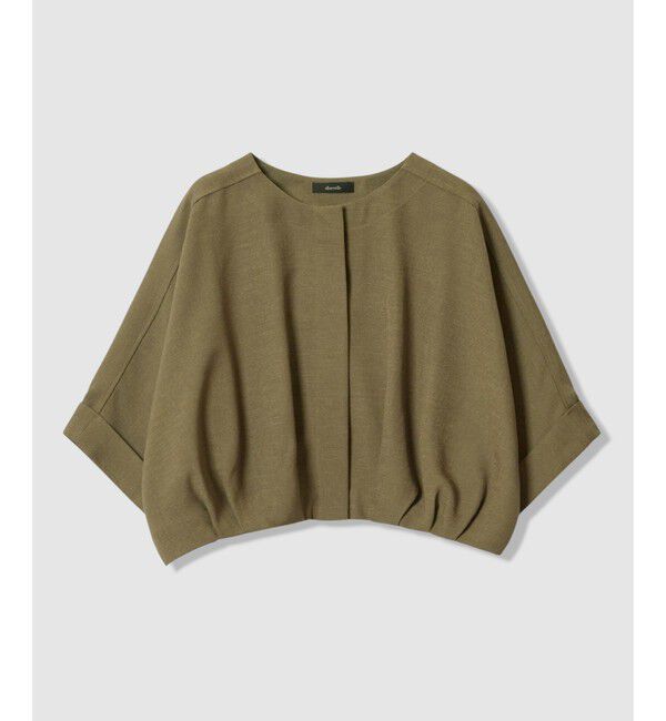 allureville「オックスフレンチスリーブジャケット」|ブルゾン・スタジャン|