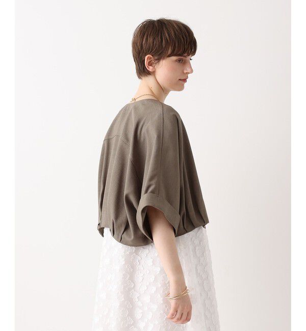 allureville「オックスフレンチスリーブジャケット」|ブルゾン・スタジャン|