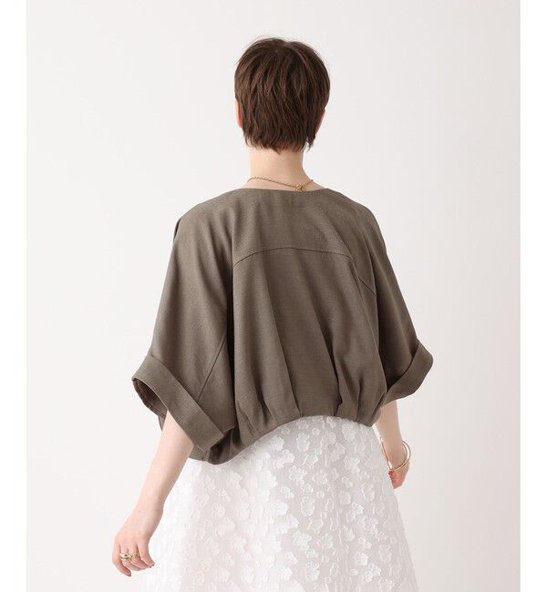 allureville「オックスフレンチスリーブジャケット」|ブルゾン・スタジャン|