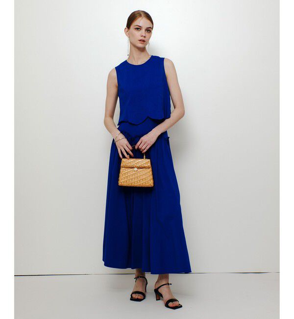 LOULOU WILLOUGHBY「【LOULOU WILLOUGHBY】コットンリネンスカラップヘムブラウス」|シャツ・ブラウス|