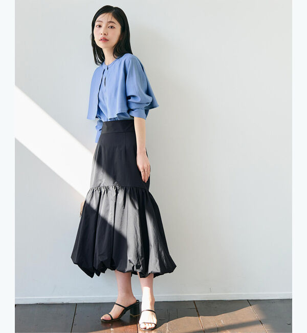 ur's「【yukiさんコラボアイテム】タフタティアードバルーンスカート」|スカート|