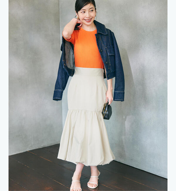 ur's「【yukiさんコラボアイテム】タフタティアードバルーンスカート」|スカート|