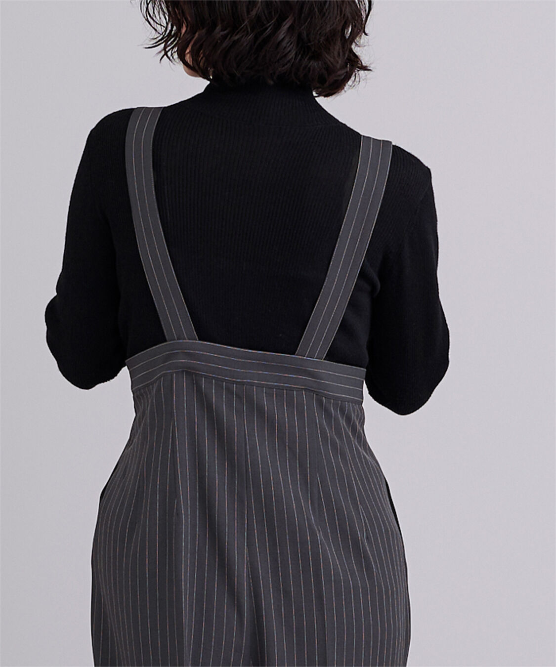 ur's「センタープレスダブルサロペットパンツ」|オールインワン|