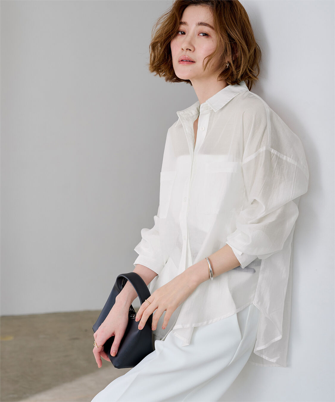 ur's「ダブルポケットシアーシャツ」|シャツ・ブラウス|