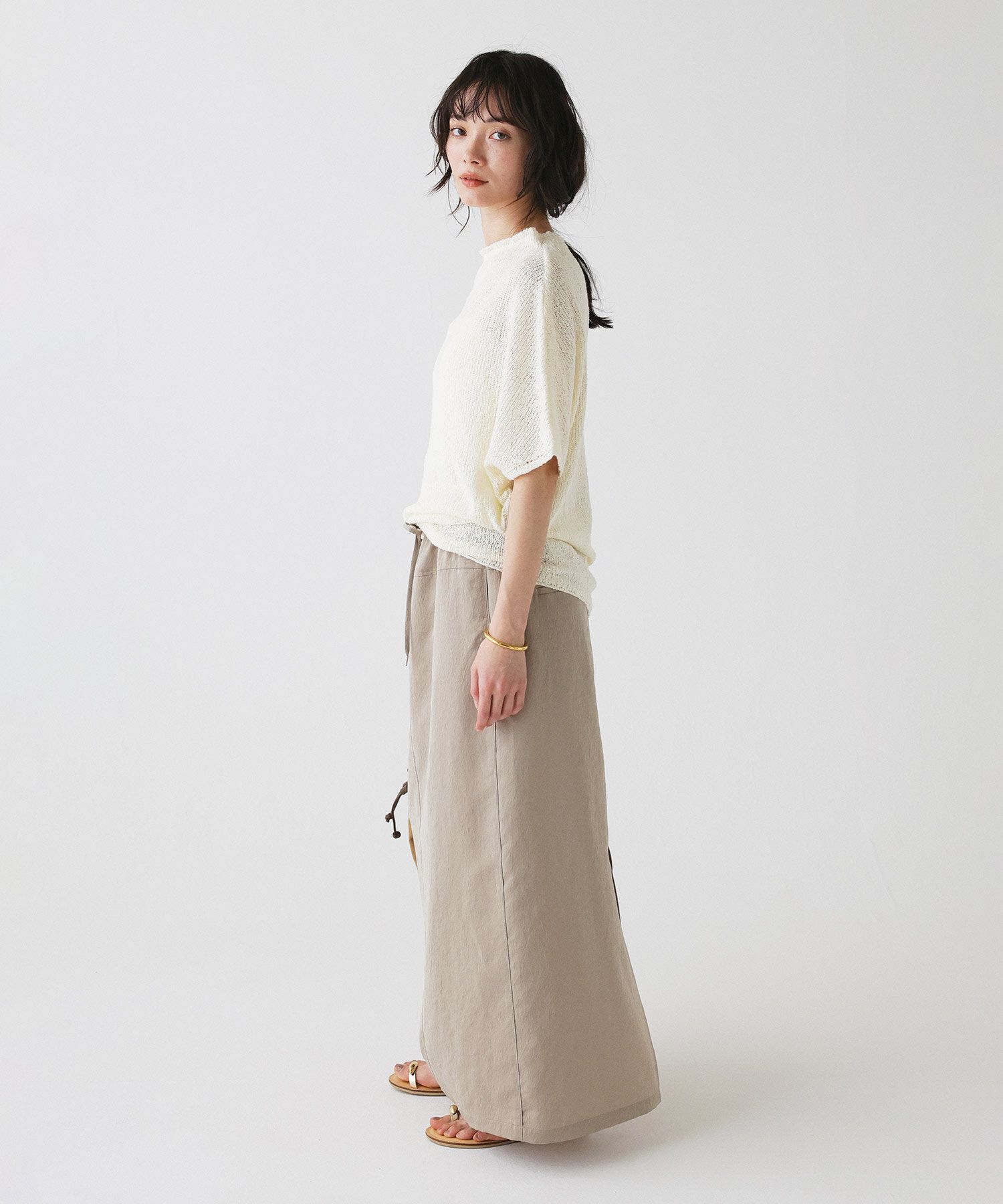 BABYLONE「ドロストナロースカート」|スカート|