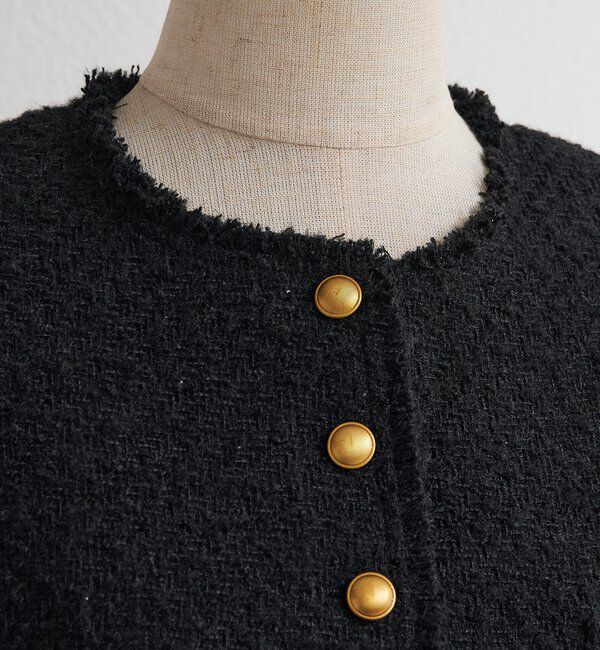  「アソートツィードノーカラージャケット」|テーラードジャケット|