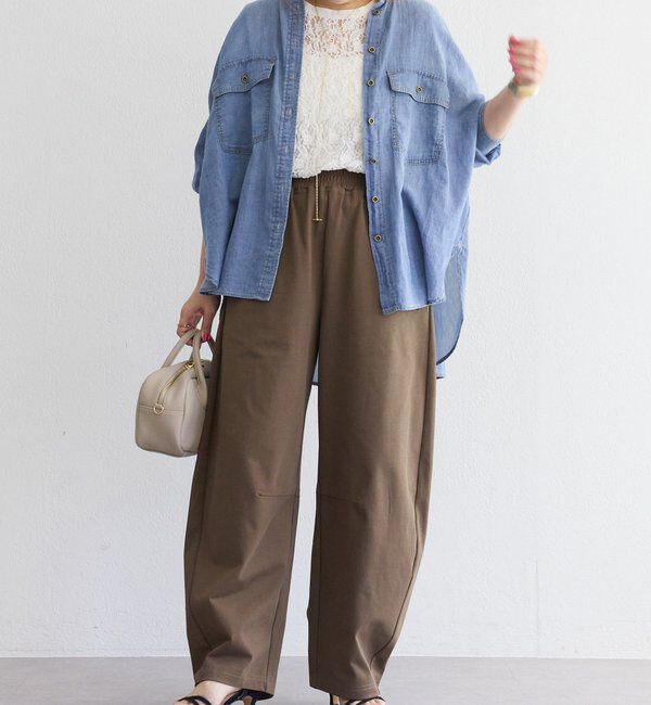  「【＠remi_usus企画 / 接触冷感+抗菌】カーブシルエットカットソーパンツ」|その他|