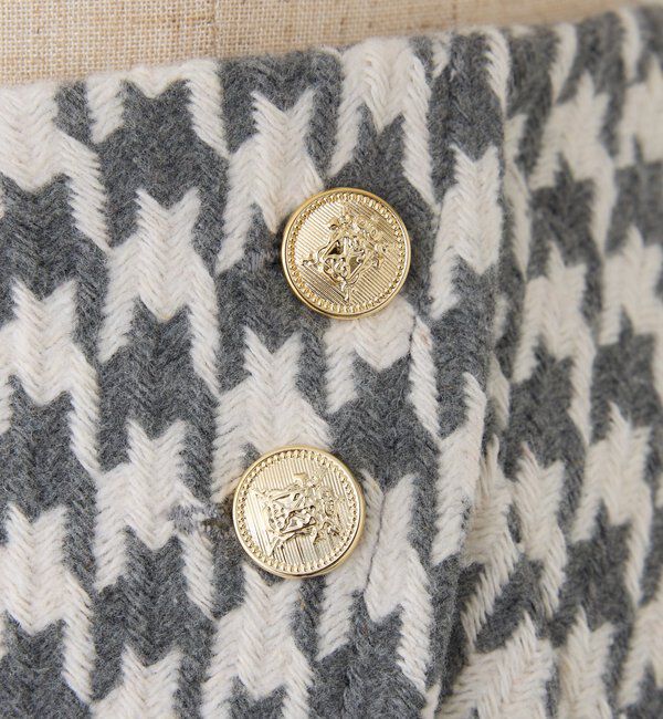  「金ボタン付スタイルアップスカショーパン」|スカート|