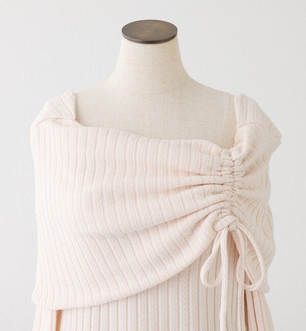 「ドロストリボンオフショルトップス」|プルオーバー|