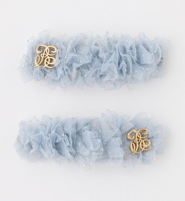  「【Tulle Collection】チュールヘアピン」|その他|サックスブルー