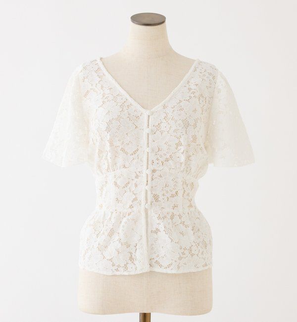  「【megumi企画】後ろレースアップスタイルアップブラウス」|シャツ・ブラウス|