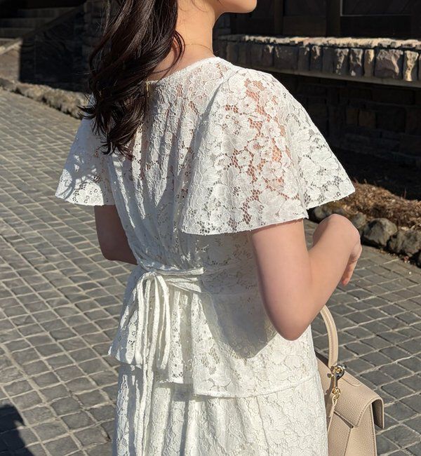  「【megumi企画】後ろレースアップスタイルアップブラウス」|シャツ・ブラウス|