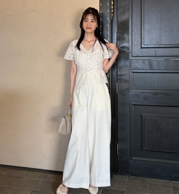  「【megumi企画】後ろレースアップスタイルアップブラウス」|シャツ・ブラウス|