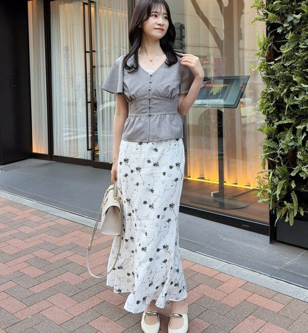  「【megumi企画】後ろレースアップスタイルアップブラウス」|シャツ・ブラウス|