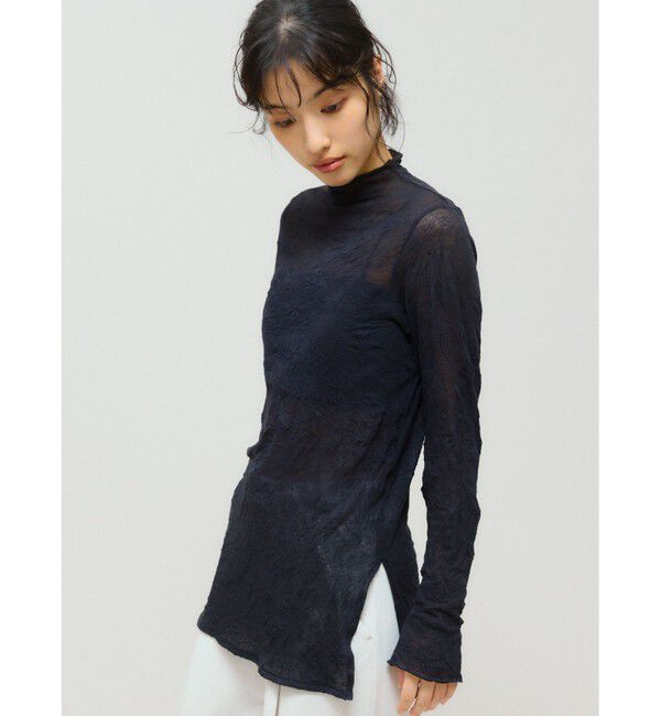 MIDIUMISOLID「MIDIUMISOLID for Ladies シアーハイネックインナー」|Tシャツ・カットソー|