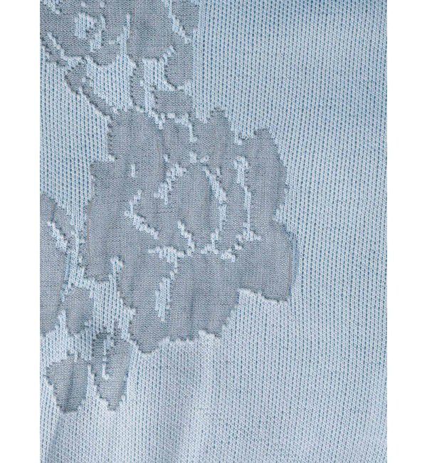 MIDIUMISOLID「MIDIUMISOLID for Ladies フラワージャカードプルオーバー」|ニット・セーター|