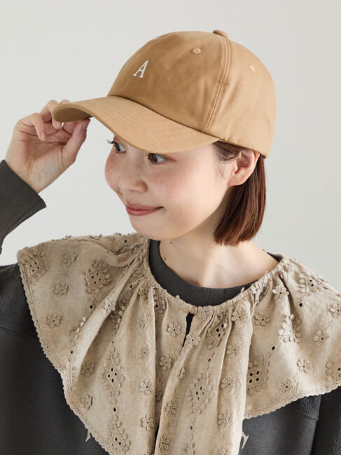 Samansa Mos2「【消臭効果】イニシャル刺繍キャップ」|その他|
