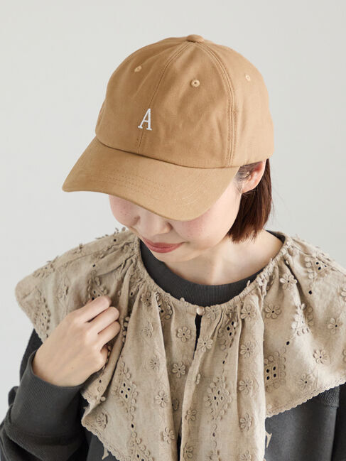 Samansa Mos2「【消臭効果】イニシャル刺繍キャップ」|その他|