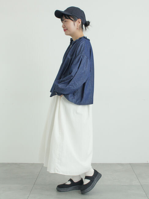 Samansa Mos2「胸元レース貼りワンピース」|ワンピース|