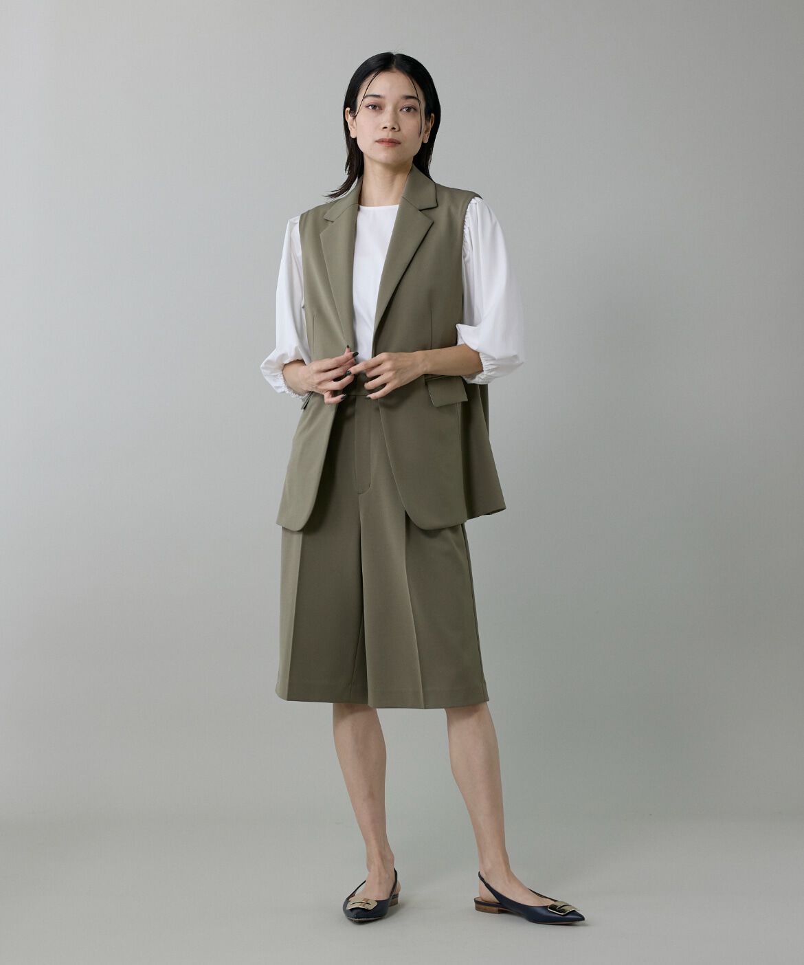 INED「大人ハーフパンツ」|キュロット|