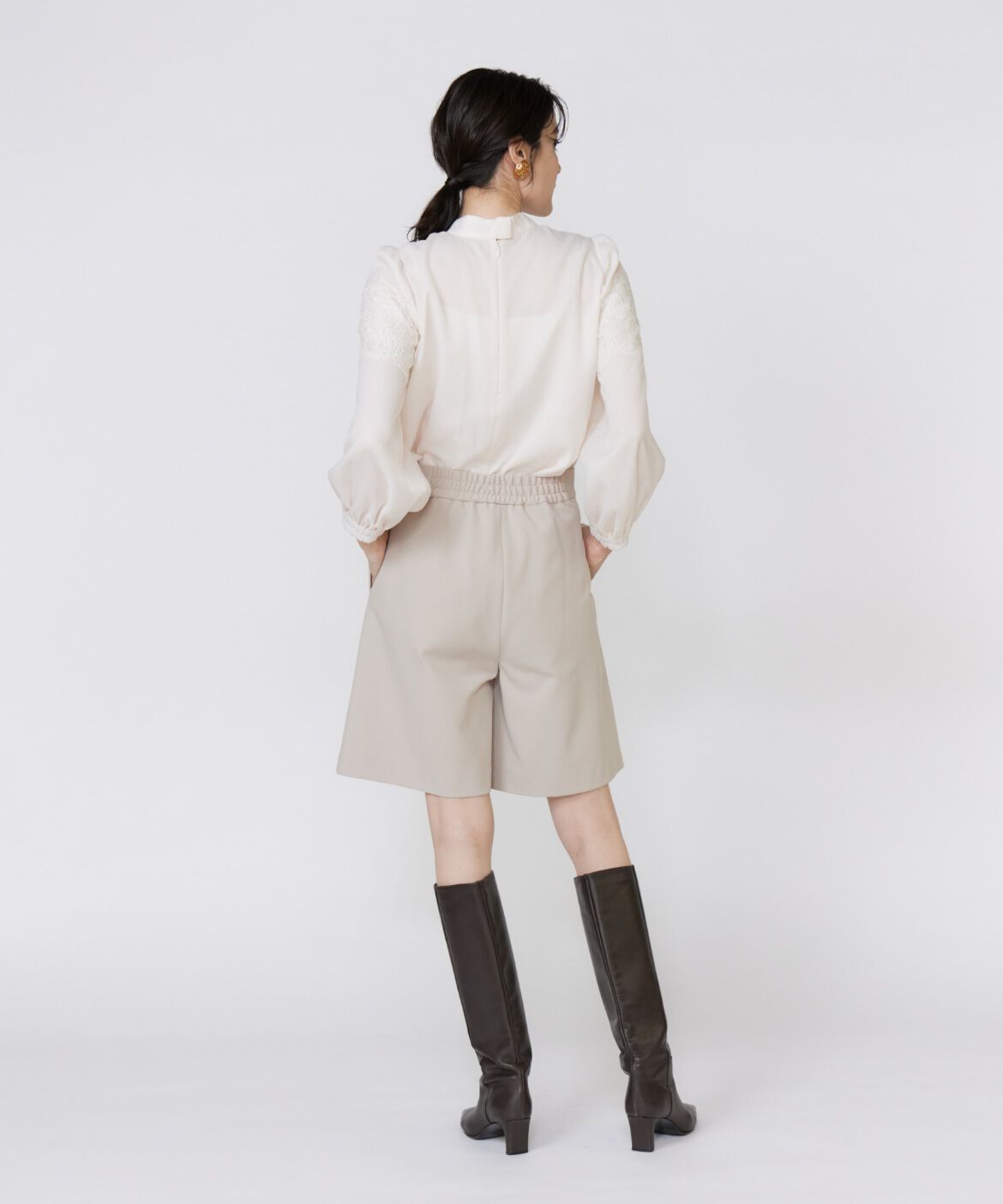 Maglie le cassetto「《M Maglie le cassetto》シアーレースブラウス」|シャツ・ブラウス|