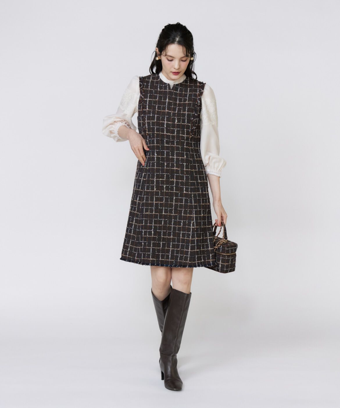 Maglie le cassetto「《M Maglie le cassetto》シアーレースブラウス」|シャツ・ブラウス|