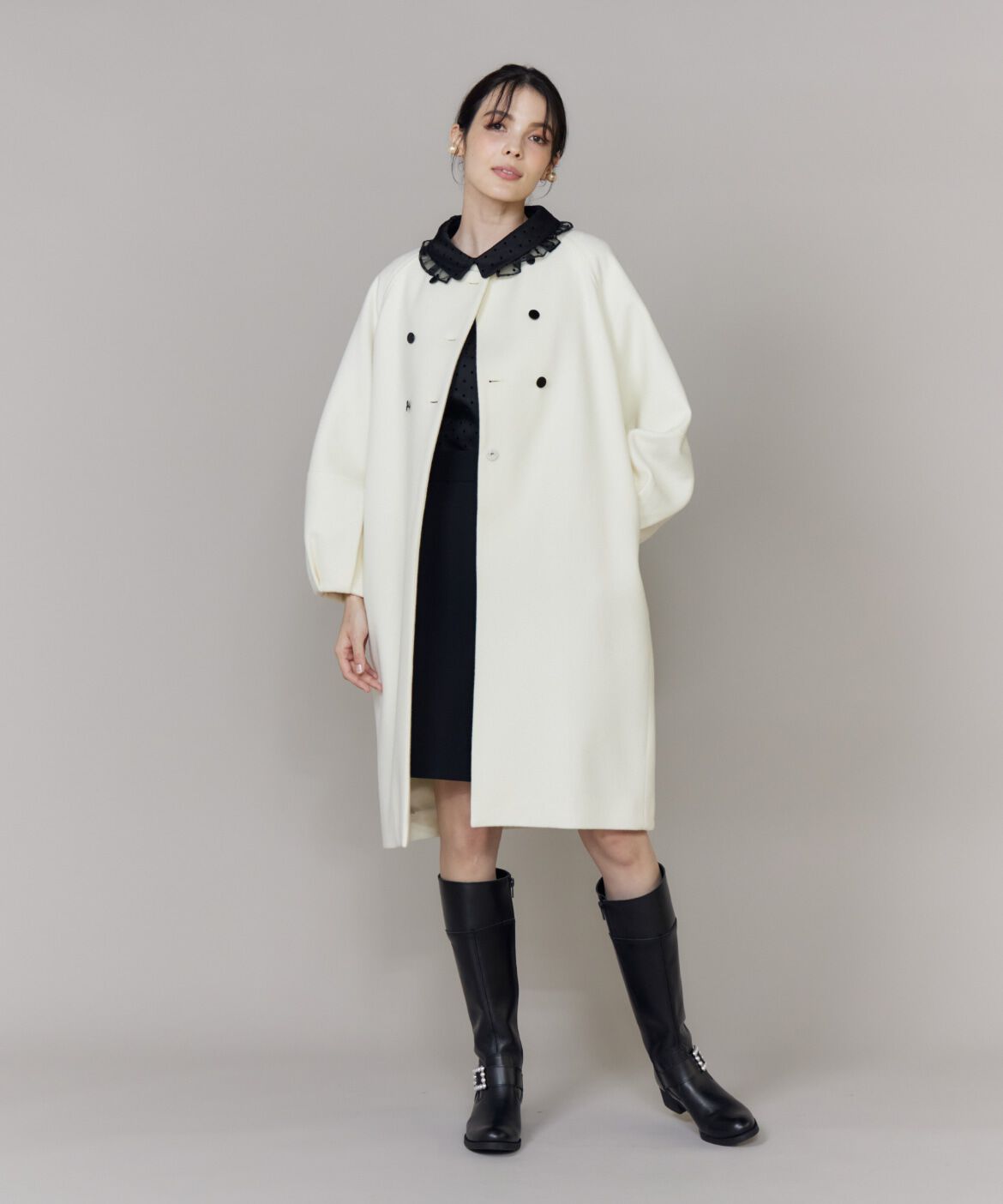 Maglie le cassetto「ダブル釦袖ボリュームコート」|その他|