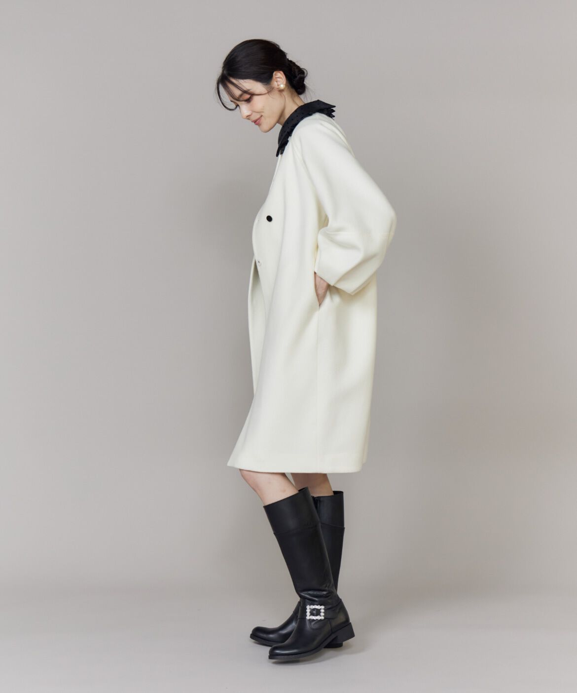 Maglie le cassetto「ダブル釦袖ボリュームコート」|その他|