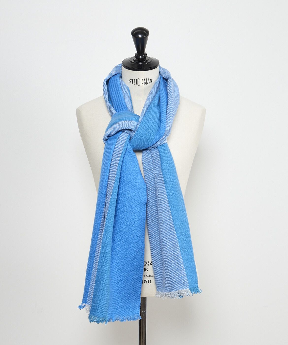 INED「カシミヤマフラー《Made in Italy》」|ストール|ブルー1