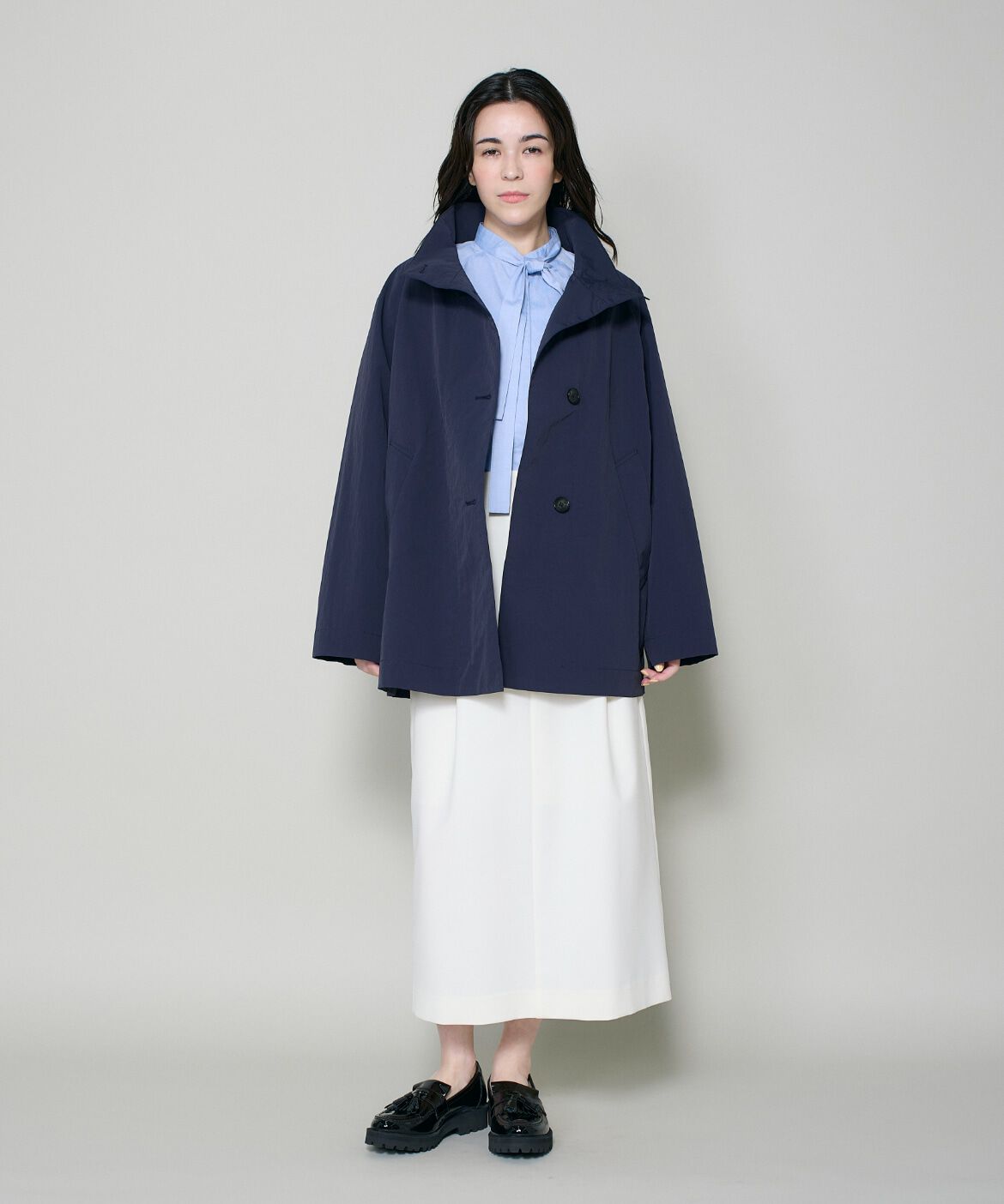 DAY by DAY it&rsquo;s international「ナイロンスタンドカラーテントコート」|ピーコート|