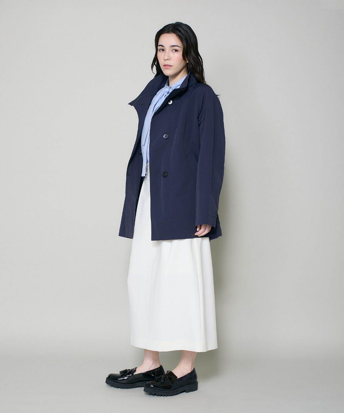 DAY by DAY it&rsquo;s international「ナイロンスタンドカラーテントコート」|ピーコート|