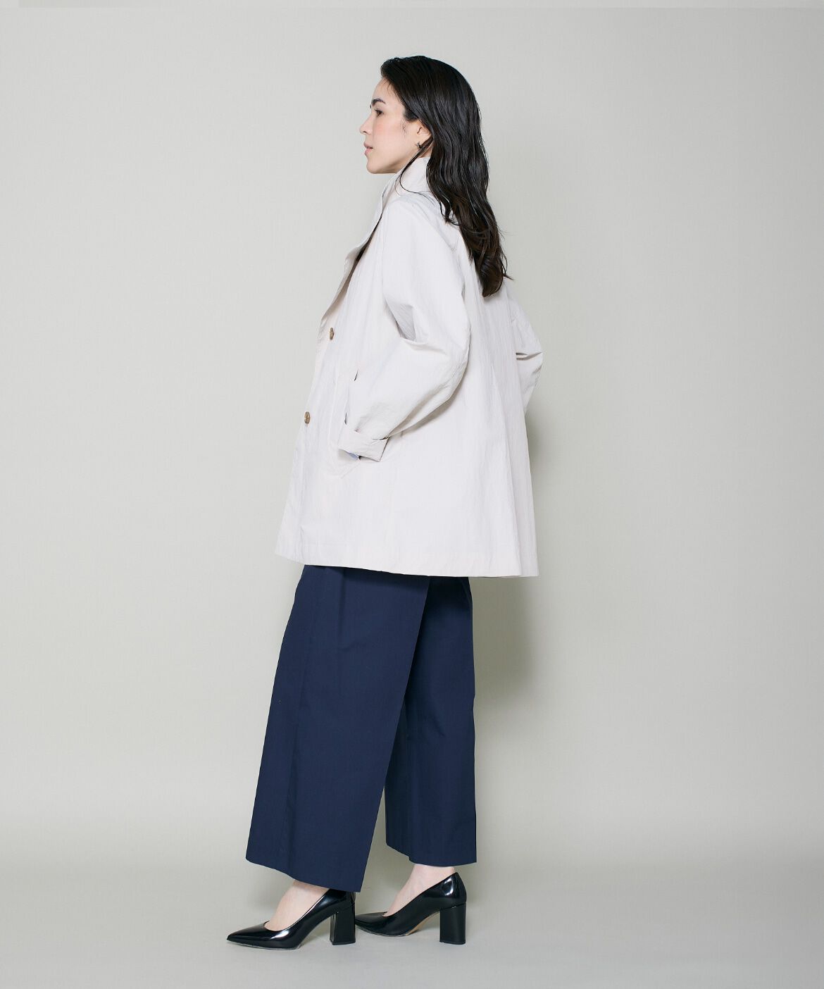 DAY by DAY it&rsquo;s international「ナイロンスタンドカラーテントコート」|ピーコート|