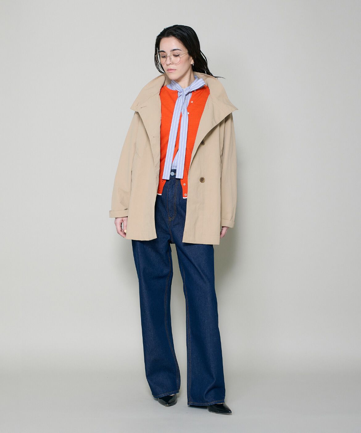 DAY by DAY it&rsquo;s international「ナイロンスタンドカラーテントコート」|ピーコート|