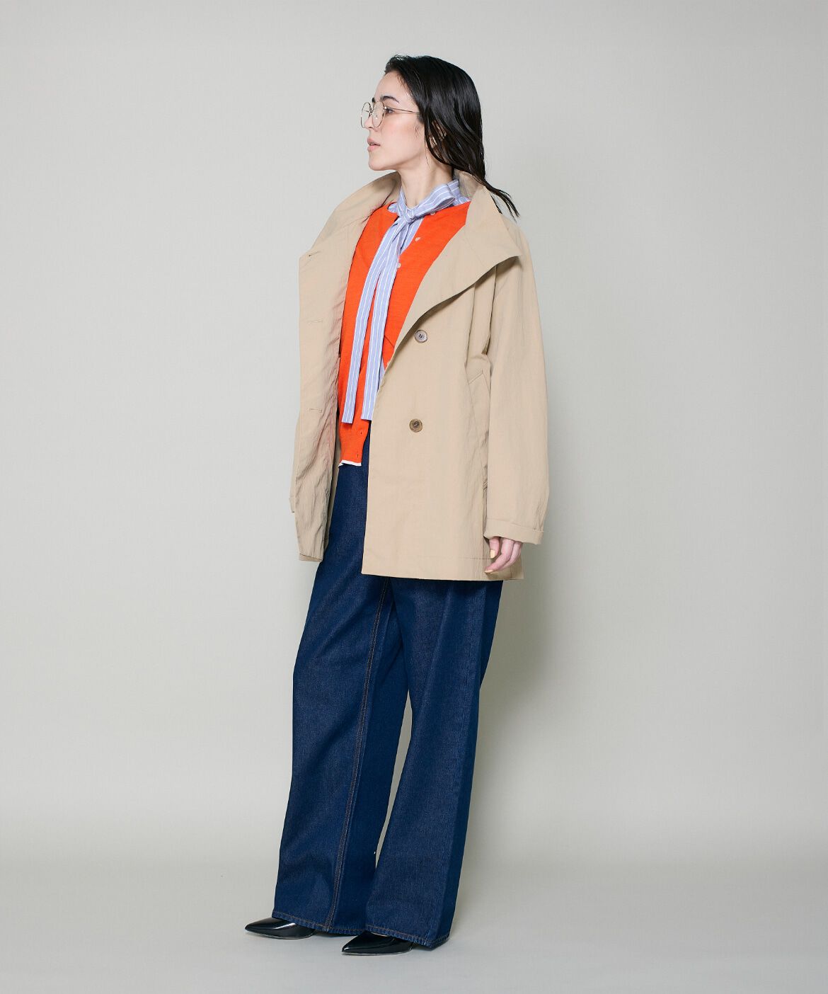 DAY by DAY it&rsquo;s international「ナイロンスタンドカラーテントコート」|ピーコート|